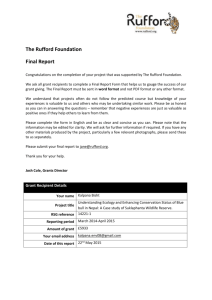 Final Report - Rufford Foundation