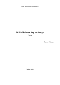 Future of the Diffie-Hellman key
