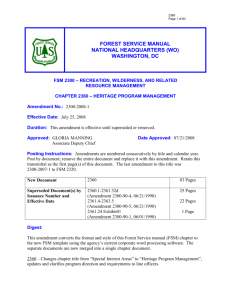 FSM 2360 - USDA Forest Service