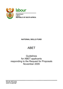 Useful Document - ABET Guidelines