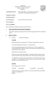August 2013 Council Meeting Minutes