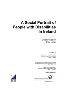 A Social Portrait of People with Disabilitie
