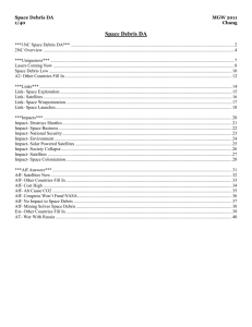 1NC Space Debris DA - Open Evidence Archive