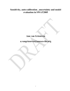 PART III: Formats of the statistical methods in SWAT