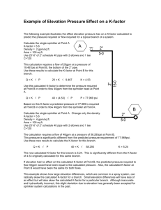 Example of Elevation Pressure Effect on a K-factor