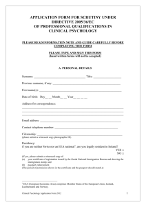 Application Form - Department of Health