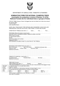 Nomination forms - Department of Agriculture, Forestry and Fisheries