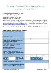 Mayor`s Request for Attendance Form
