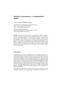 Machine Consciousness: A Computational Model