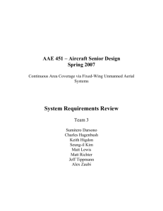 AAE 451 – Aircraft Senior Design