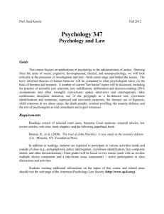Psychology and the Law