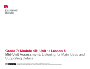 Grade 7 ELA Module 4B, Unit 1, Lesson 5