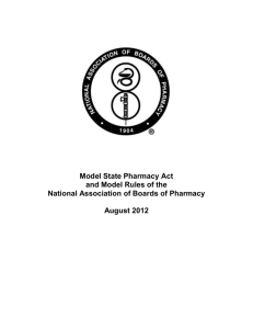 NABP Model State Pharmacy Act and Model Rules