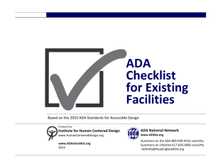 Word Fillable Form - ADA Checklist for Readily Achievable Barrier