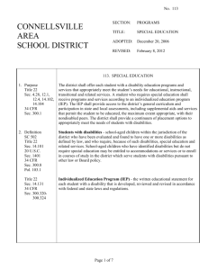 113. special education