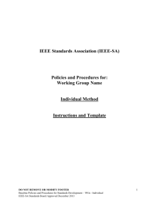 Individual Method - The IEEE Standards Association