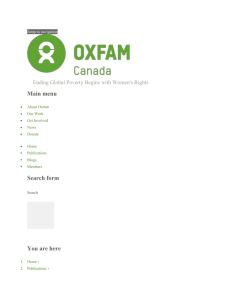 Workshop outline Trade and Globalization: Version 2 | Oxfam Canada