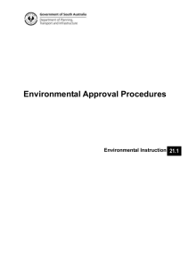 Environmental Approval Procedures