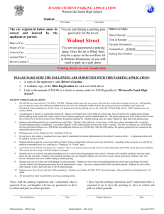 STUDENT PARKING APPLICATION