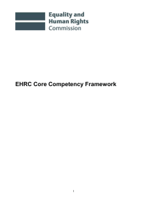 Competency Framework - Equality and Human Rights Commission