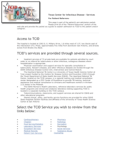 TCID`s services are provided through several sources.