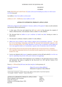 Form 105 - Queensland Courts