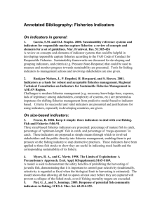 Annotated Bibliography: Fisheries Indicators