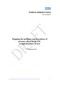 Mapping the Incidence and Prevalence of Pressure Ulcers in the UK