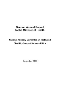Summary of the Work Programme for 2003