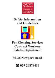 Safety Info & Guidelines for Cleaning Services