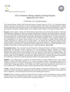 UCLA Chemistry-Biology Interface Training Program