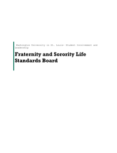 Fraternity and Sorority Life Standards Board Process
