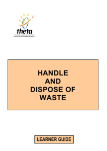 Handle and Dispose of Waste