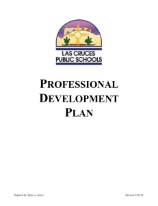 District Professional Development Plan