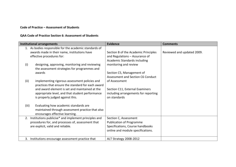 code-of-practice-section-6-assessment