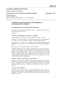 INF.13 Economic Commission for Europe Inland Transport