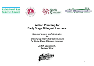 Action Planning for Early Stage Bilingual Learners v2 2014