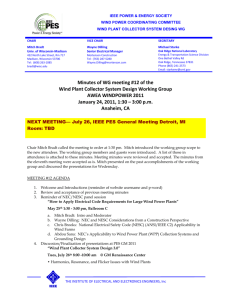 Discussion of Presenters for IEEE PES General Meeting - IEEE