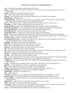 chapter 6 vocabulary terms defined