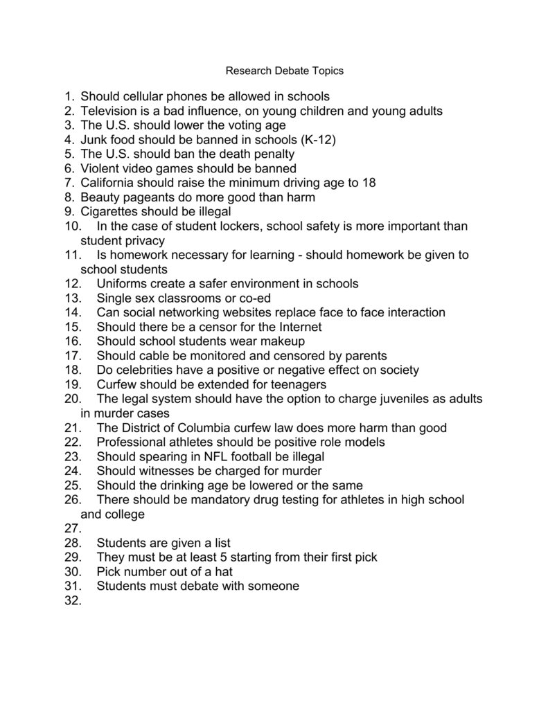  Argument Topics For Middle Schoolers Top 145 Interesting Middle 