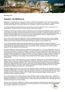 Designer city Melbourne