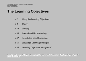 Learning Objectives - Digital Education Resource Archive (DERA)