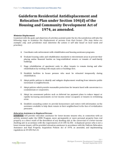 7-A Residential Anti-Displacement and Relocation Plan