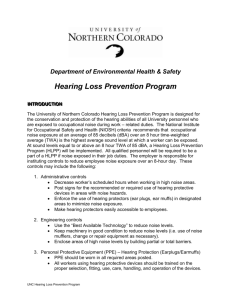 Exposure Level - University of Northern Colorado