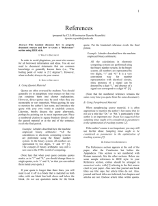 CLEAR: References (Word)