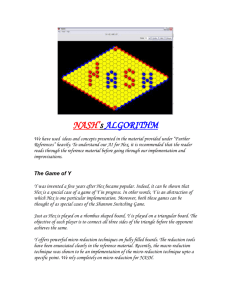 NASH: An intelligent Hex player