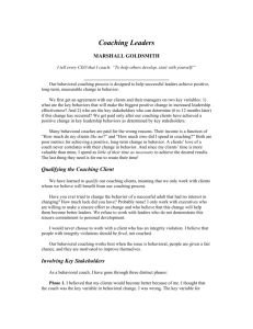 Coaching Leaders - Marshall Goldsmith