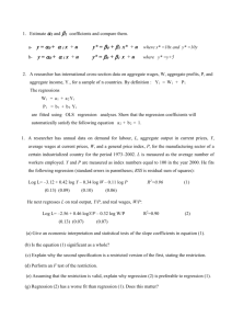 Estimate and coefficients and compare them. 1- a