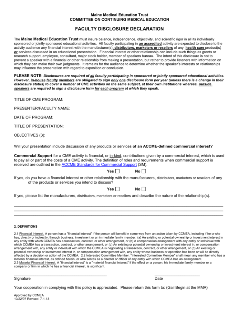 Maine Medical Education Trust