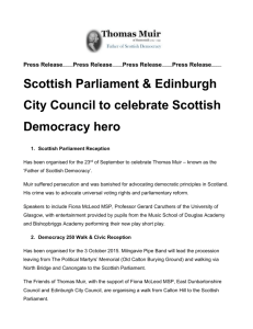 Scottish Parliament & Edinburgh City Council to celebrate Scottish